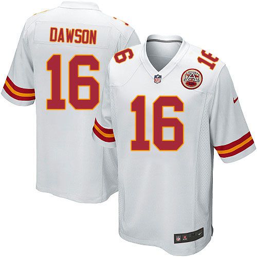 Men Kansas City Chiefs 16 Len Dawson Nike White Game Retired Player NFL Jersey